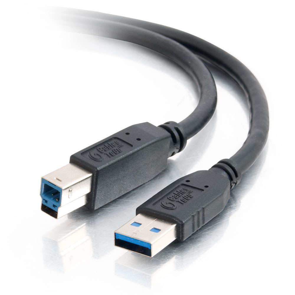 C2G 1m USB 3.0 cavo USB USB A USB B Nero