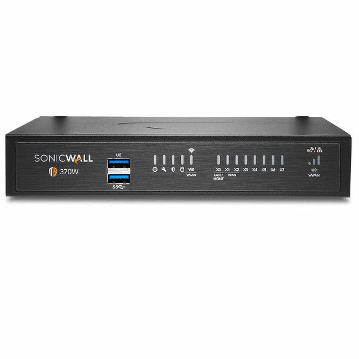 SonicWall TZ370 firewall [hardware] 3000 Mbit/s (SonicWall TZ370 - High Availability - apparecchiatura di sicurezza - GigE - sc