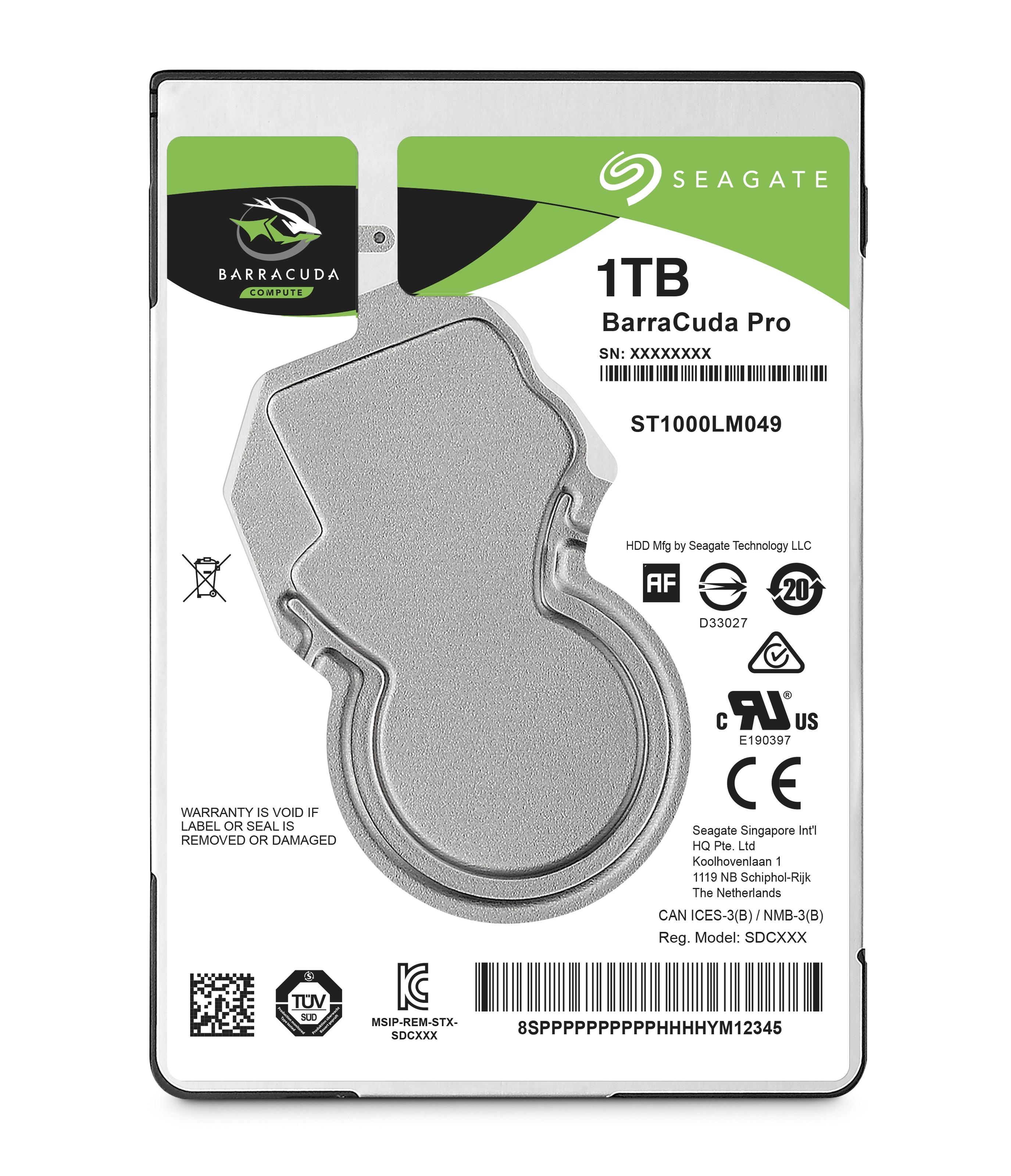 SEAGATE Barracuda Pro 1TB HDD SATA