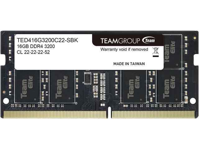 TEAM GROUP ELITE RAM SO-DDR4 16GB 3200MHZ TED416G3200C22-S01