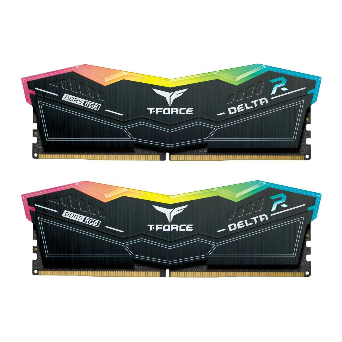 Team Group T-FORCE DELTA RGB memoria 32 GB 2 x 16 GB DDR5 5600 MHz (TEAMGROUP T-Force Delta RGB DDR5 Ram 32GB Kit [2x16GB] 5600