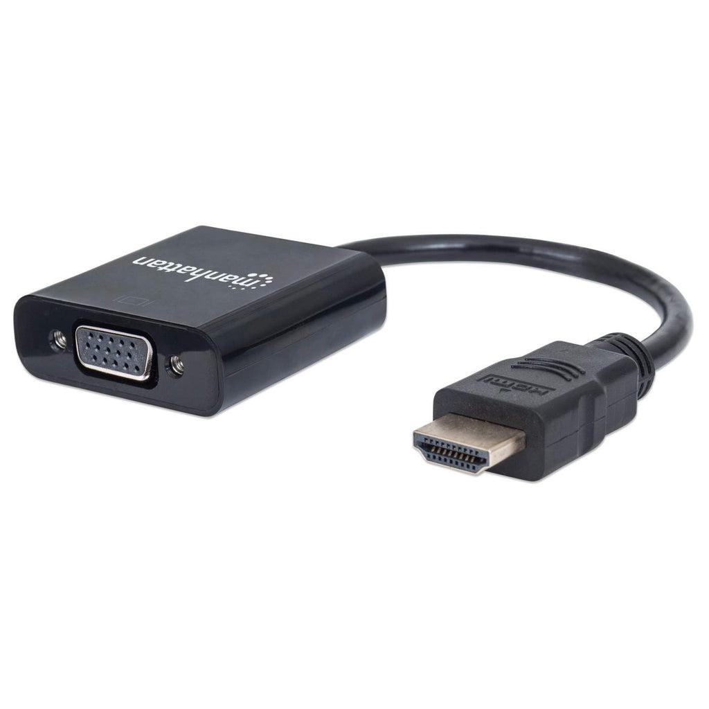 Manhattan 151436 cavo e adattatore video 0,3 m HDMI tipo A (Standard) VGA (D-Sub) Nero