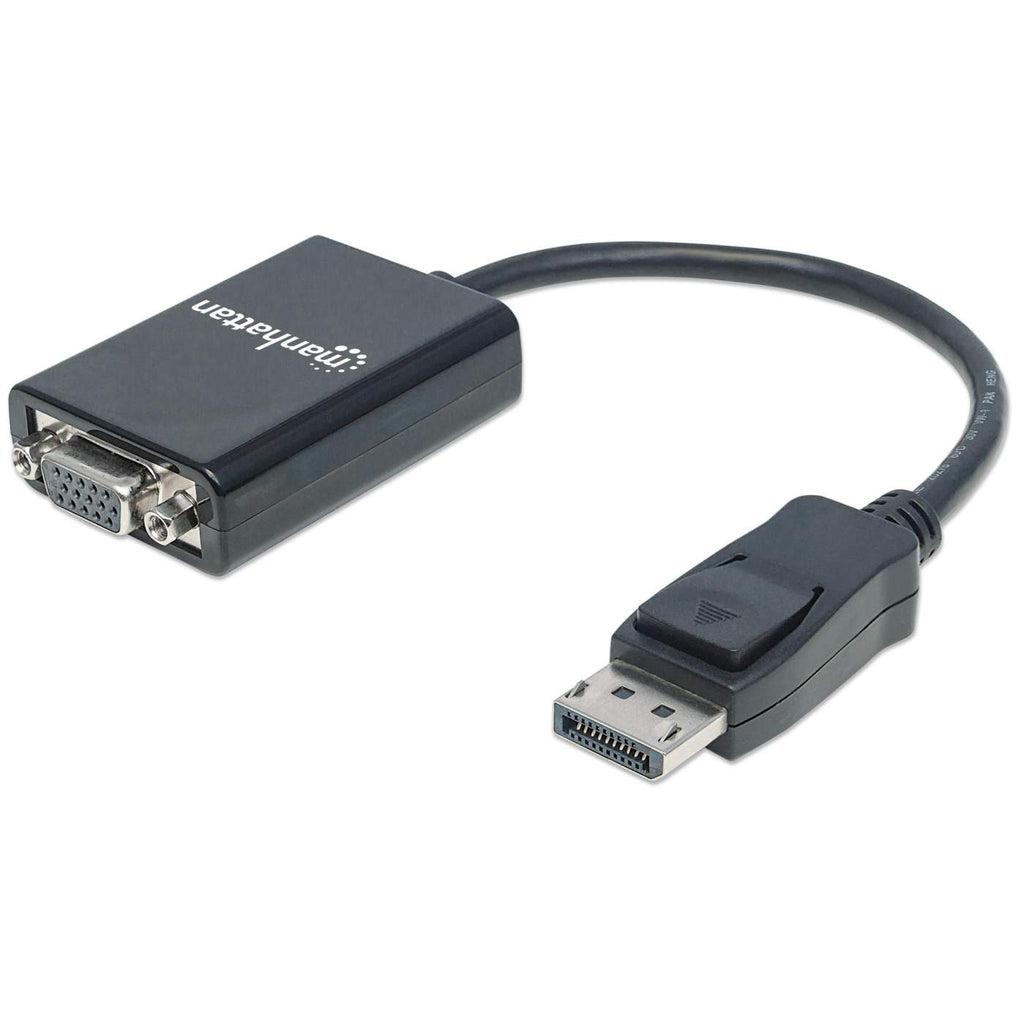 Manhattan 151962 cavo e adattatore video 0,15 m DisplayPort VGA (D-Sub) Nero