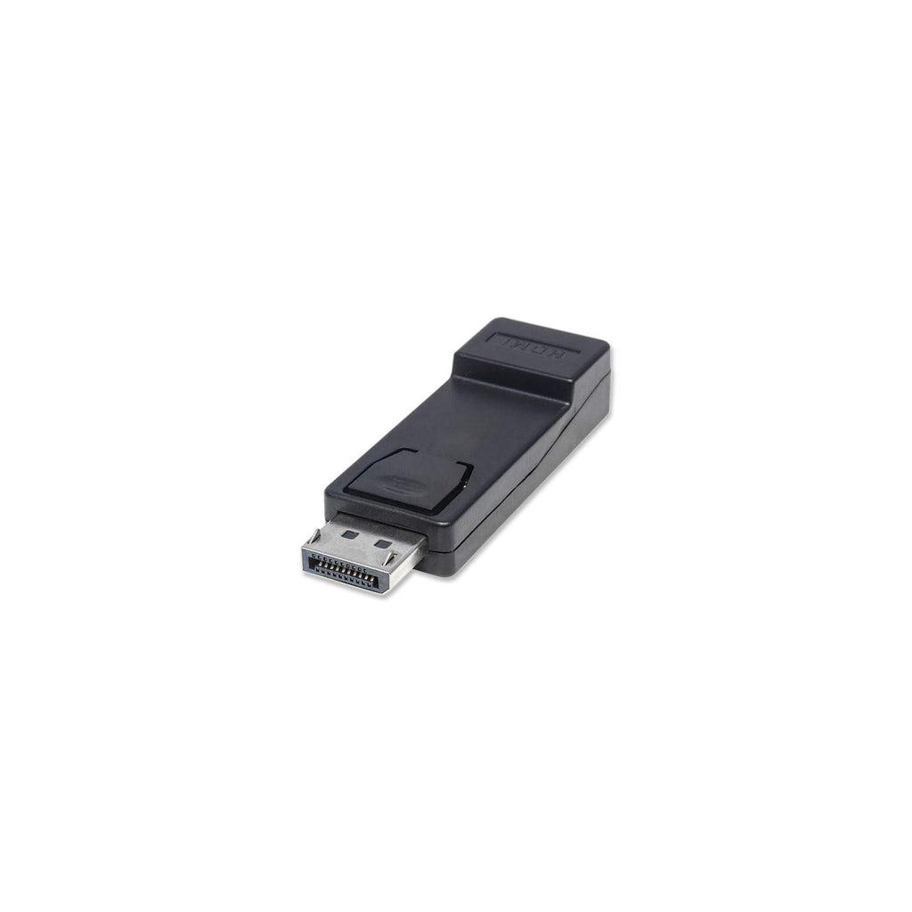 Manhattan 151993 adattatore per inversione del genere dei cavi DisplayPort HDMI Nero (DISPLAYPORT TO HDMI ADAPTER- - 1080P/60HZ