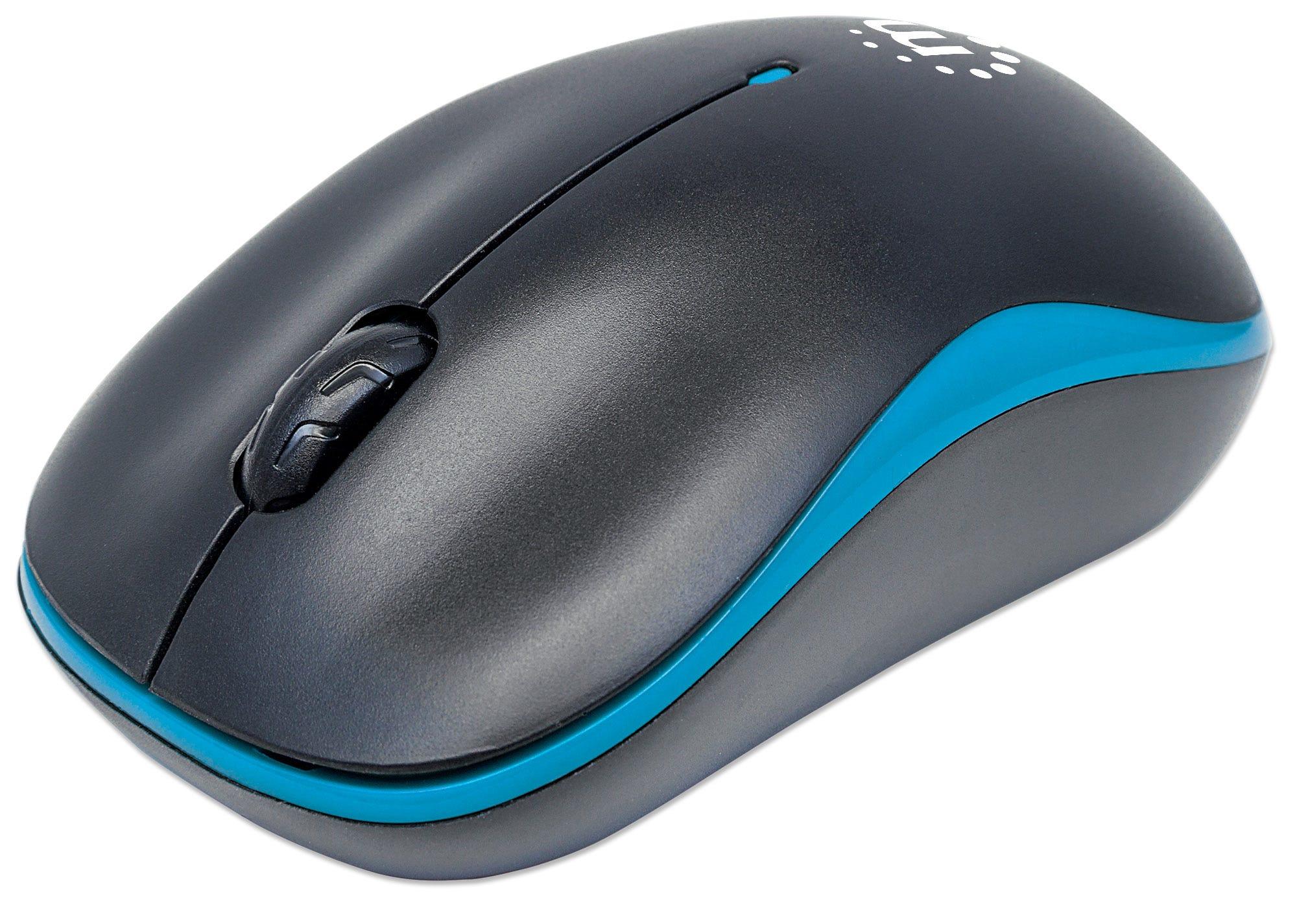 Manhattan 179416 mouse Ambidestro RF Wireless Ottico 1000 DPI