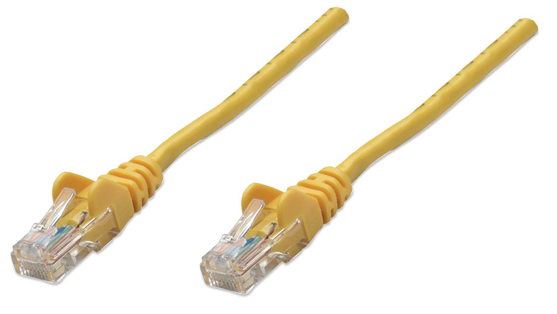 Intellinet Cat5e UTP, 3m cavo di rete Giallo U/UTP (UTP)