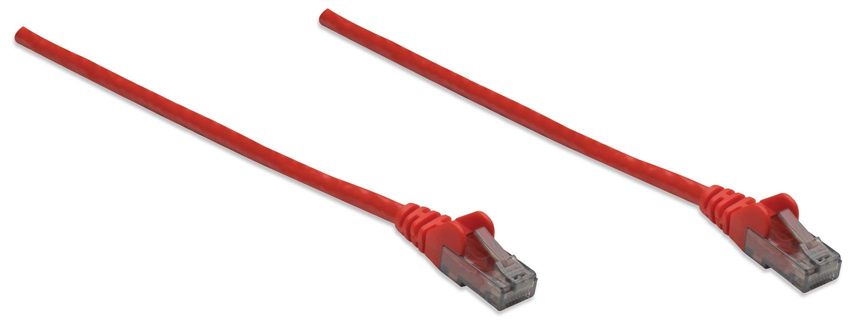 Intellinet Cat6 UTP cavo di rete Rosso 10 m U/UTP [UTP] (NETWORK CABLE CAT6 CCA 10M - RED U/UTP SNAGLESS/BOOTED)