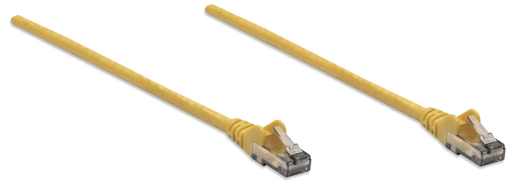 Intellinet Cat6 UTP cavo di rete Giallo 10 m U/UTP [UTP] (NETWORK CABLE CAT6 CCA 10M - YELLOW U/UTP SNAGLESS/BOOTED)