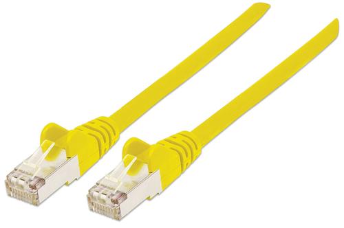 Intellinet 350464 cavo di rete Giallo 0,5 m Cat6a S/FTP [S-STP] (NETWORK CABLE CAT6A COPPR 0.5M- - YELLOW S/FTP SNAGLESS/BOOTED)