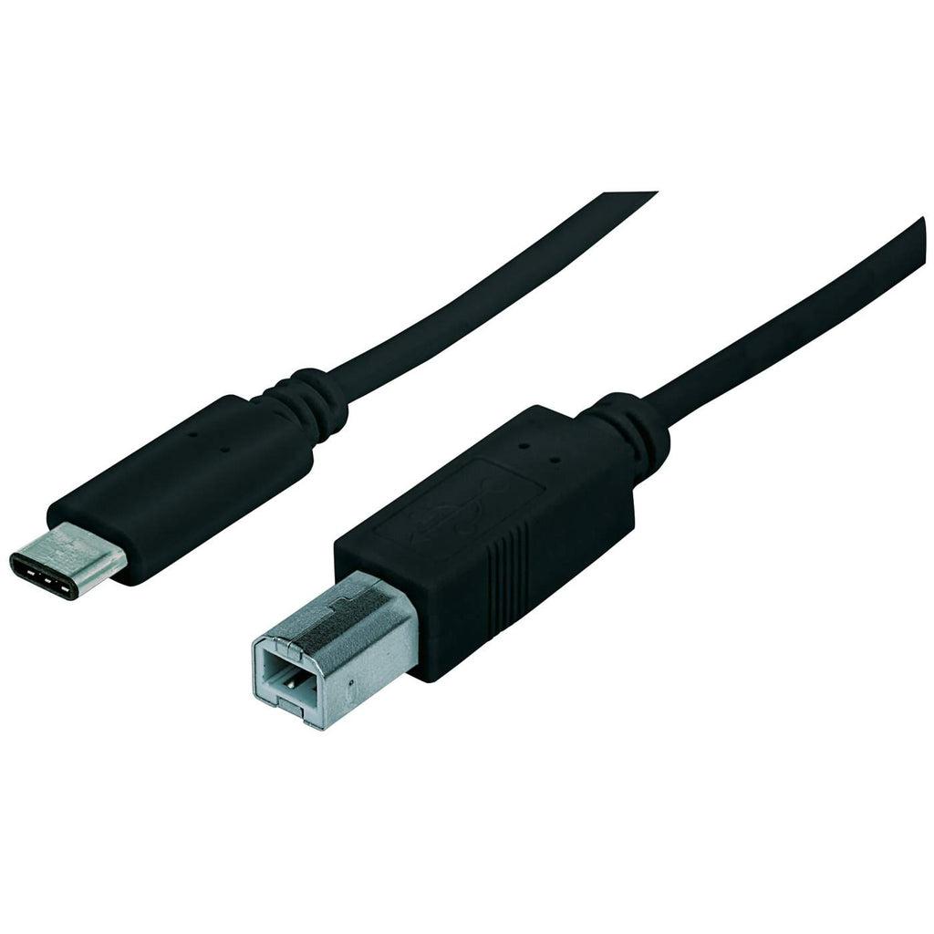 Manhattan 353304 cavo USB 1 m USB 2.0 USB C USB B Nero