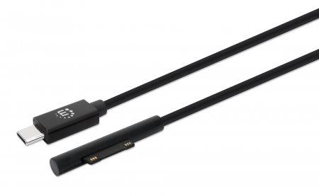 Manhattan 353632 cavo USB 1,8 m USB C Surface Connect Nero (Usb-C To Surface Connect - Cable, 1.8M, Male To Male. - 15V/3A, Bla