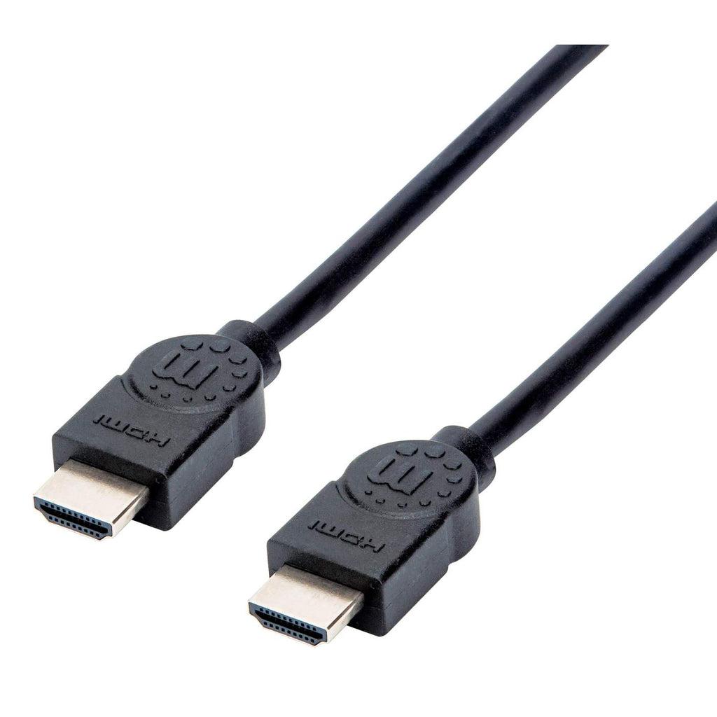 Manhattan 355308 cavo HDMI 1,5 m HDMI tipo A [Standard] Nero (HDMI CABLE 1.5M 4K/30HZ - - MALE/MALE BLACK POLYBAG)