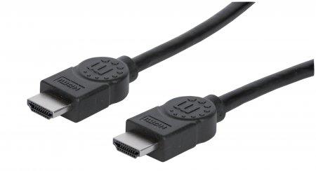 Manhattan 355711 cavo HDMI 2 m HDMI tipo A [Standard] Nero (HDMI CABLE 2M 4K/30HZ - - MALE/MALE BLACK POLYBAG)