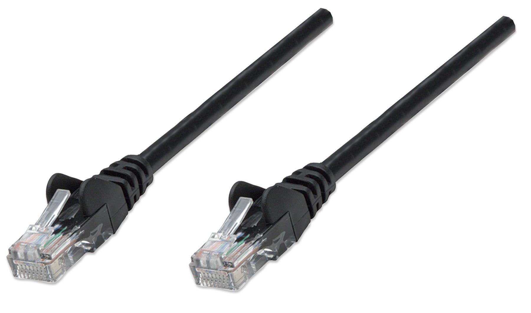 Intellinet Cat6A, SFTP, 0.25m cavo di rete Nero 0,25 m S/FTP [S-STP] (NETWORK CABLE CAT6A COPP 0.25M- - BLACK S/FTP SNAGLESS/BO