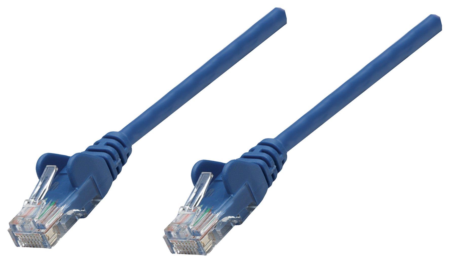 Intellinet 0.25m Cat6A SFTP cavo di rete Blu 0,25 m S/FTP [S-STP] (NETWORK CABLE CAT6A COPP 0.25M- - BLUE S/FTP SNAGLESS/BOOTED)