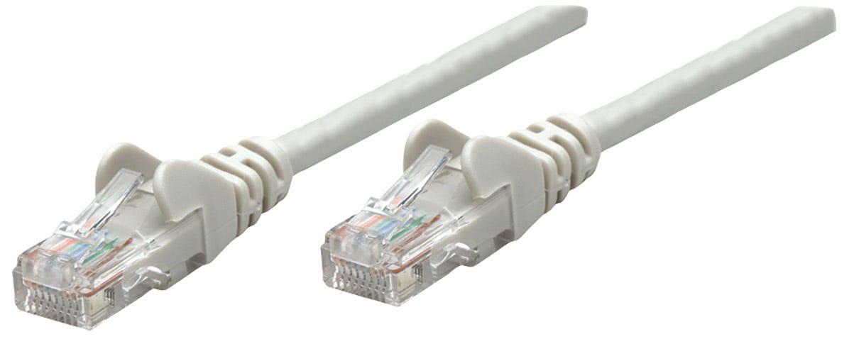 Intellinet Cat6, UTP, 0.25m cavo di rete Grigio 0,25 m U/UTP [UTP] (NETWORK CABLE CAT6 COPPR 0.25M- - GREY U/UTP SNAGLESS/BOOTE