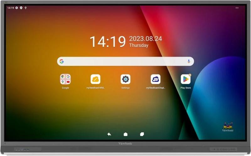 Viewsonic IFP7552-2F lavagna interattiva 1905 cm 75 3840 x 2160 Pixel Touch screen Nero HDMI (IFP7552-2F 75IN 40POINT TOUCH - 3