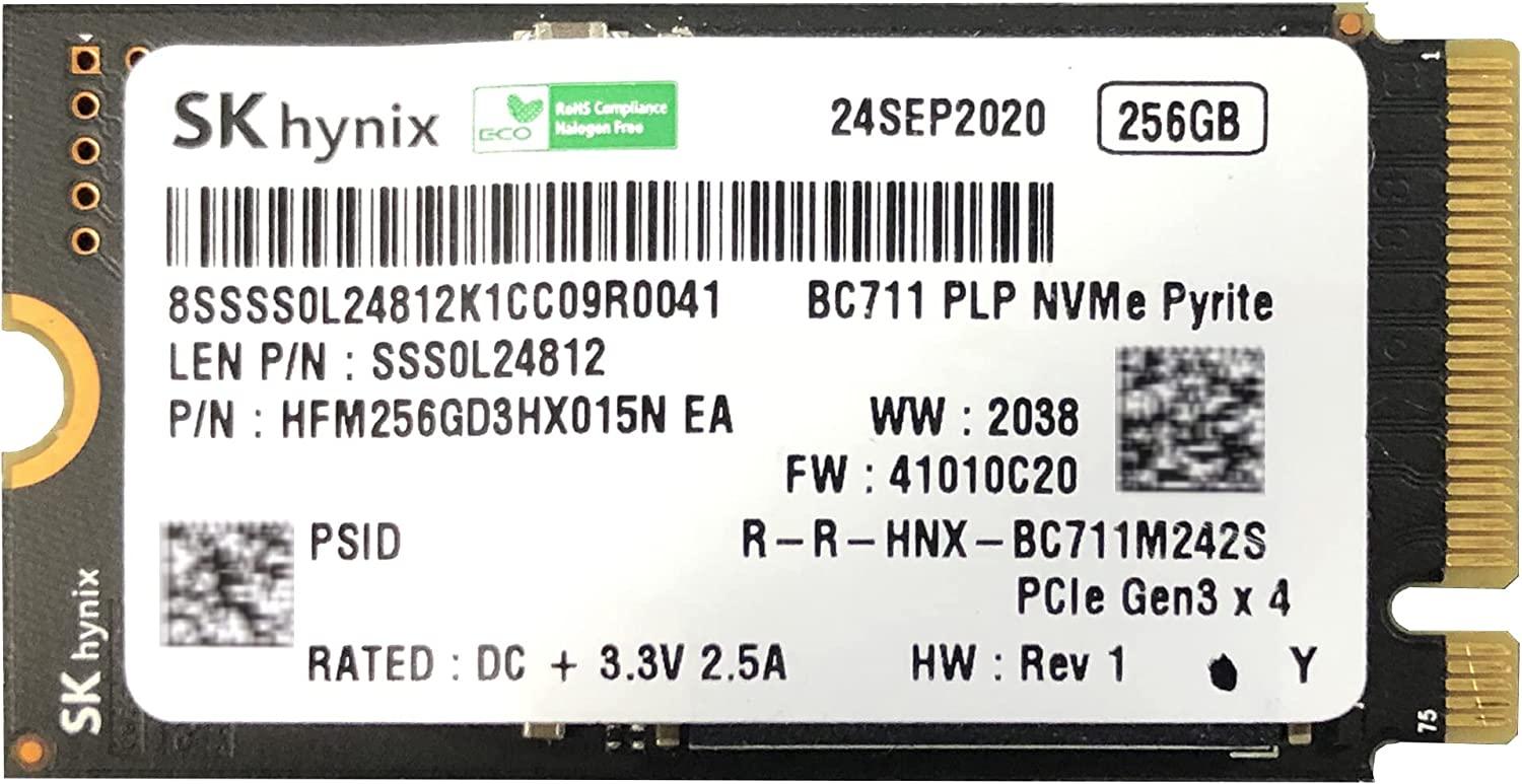 SKHYNIX SOLID STATE DRIVE SSD 256GB M.2 MINI NVME HFM256GD3HX015N-EA OEM BULK