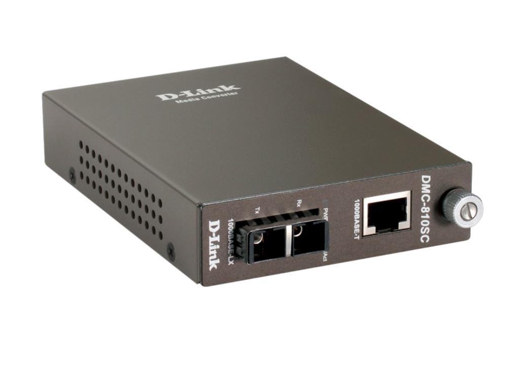 Media Converter - D-Link 1000Base-T verso monomode 1000Base-LX con connettore fibra SC - Distance fino a 10 km