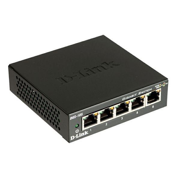 D-LINK SWITCH 5 PORTE GIGABIT CASE METALLICO