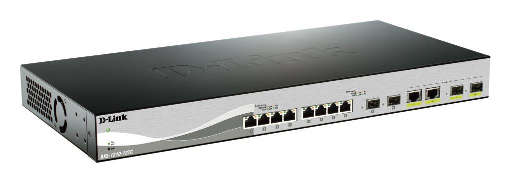 D-Link L2 Smart Managed Switch - 8 porte 10 Giga RJ45 + 2 porte 10 Giga SFP+ - 2 porte 10 Giga Combo RJ45/SFP+