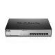 D-LINK SWITCH 8 PORTE GIGABIT POE DESKTOP RACK MOUNTABLE