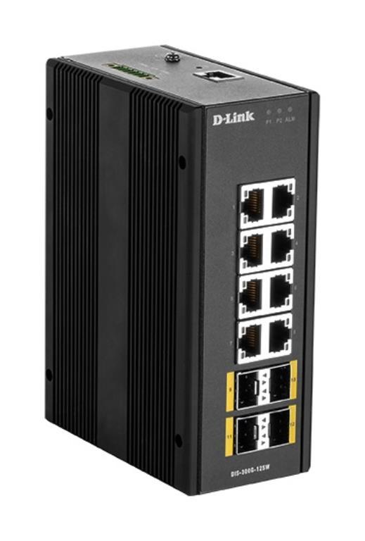 D-Link DIS300G12SW Gestito L2 Gigabit Ethernet 10/100/1000 Nero (D-Link DIS 300G-12SW - switch - 8 port)