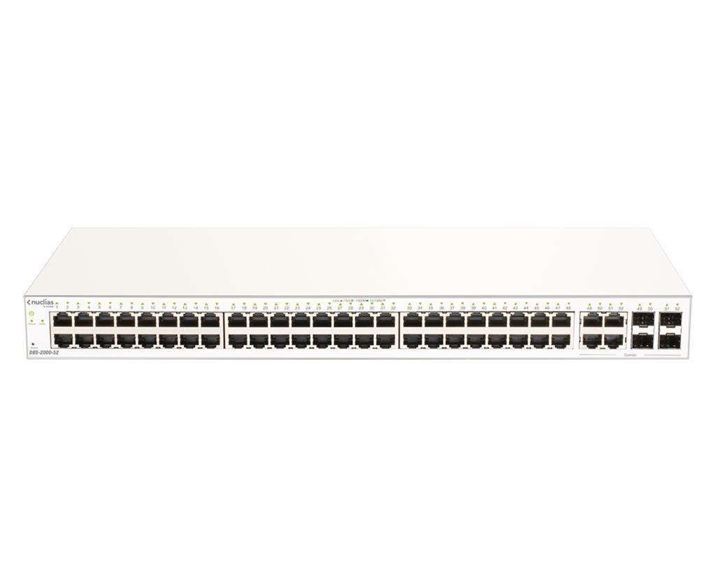 Nuclias Cloud - Smart+ Switch 48 ports Gigabit + 4 ports combo GE/SFP - 1 anno di licenza incluso