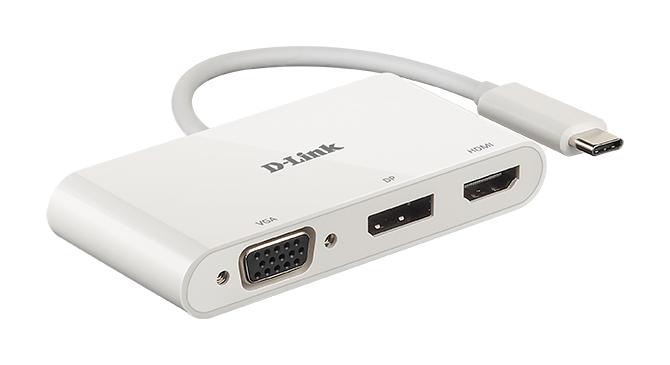 D-Link DUB-V310 replicatore di porte e docking station per laptop Cablato USB 3.2 Gen 1 [3.1 Gen 1] Type-C Bianco (D-Link DUB-V