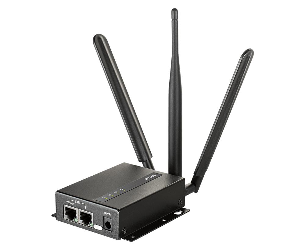 D-LINK 4G VPN LTE CAT 4 INDUSTRIAL M2M ROUTER WI-FI DUAL SIM 2 EXTERNAL LTE ANTENNAS 1 EXTERNAL WI-FI N ANTENNA 1 WAN/LAN FE PO