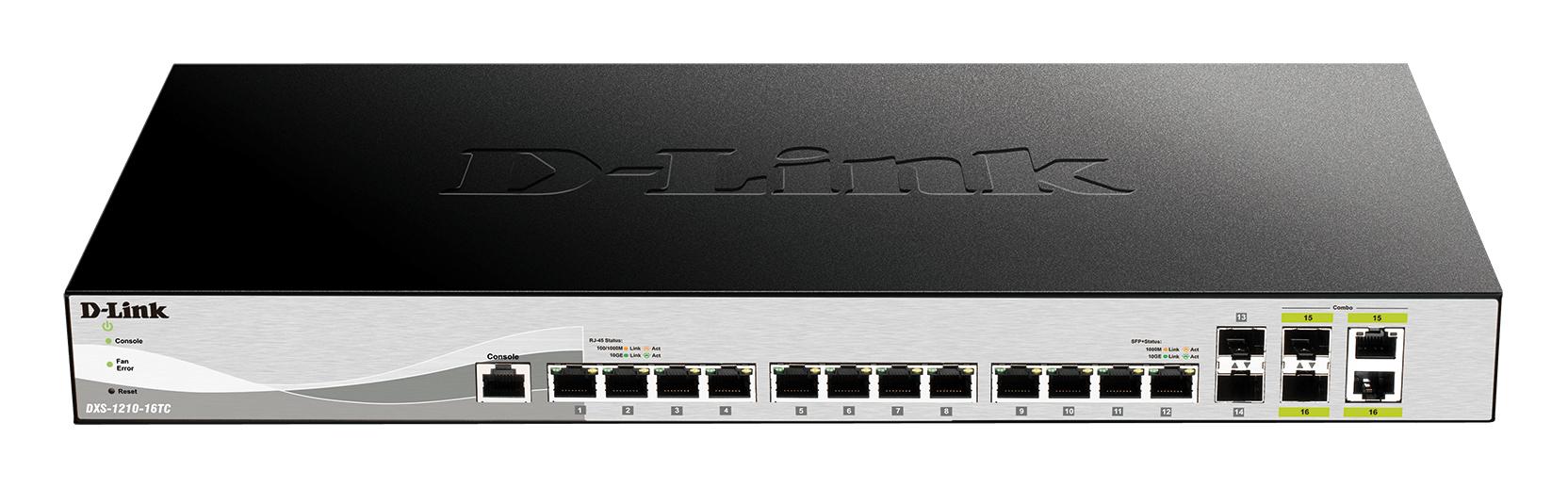 Switch D-Link 12XG 4SFP+ 8x10G 4xSFP gestito