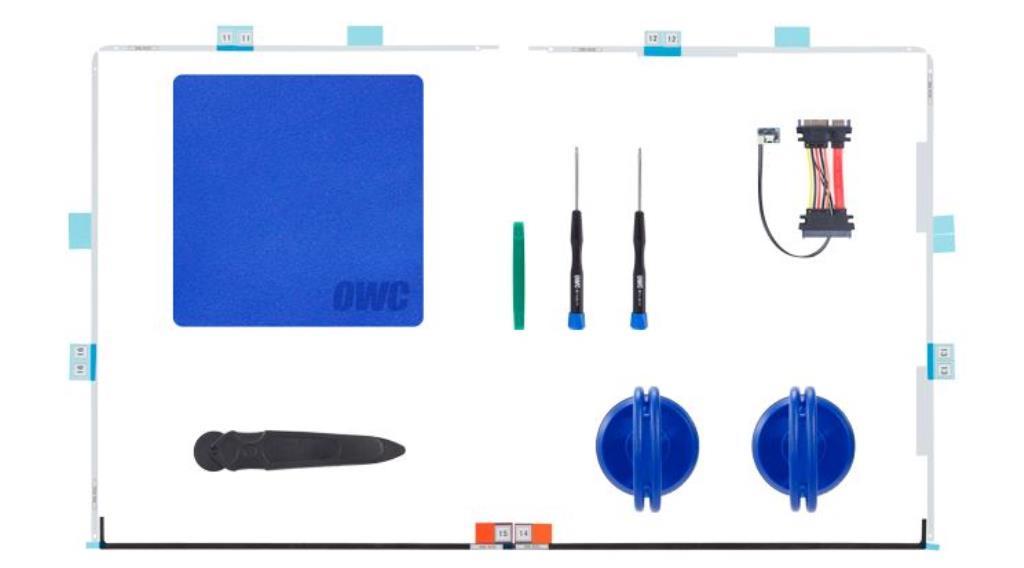 OWC Kit composto da sonda, attrezzi e adesivi per upgrade HDD - Compatibile iMac 27" 2012 - Later