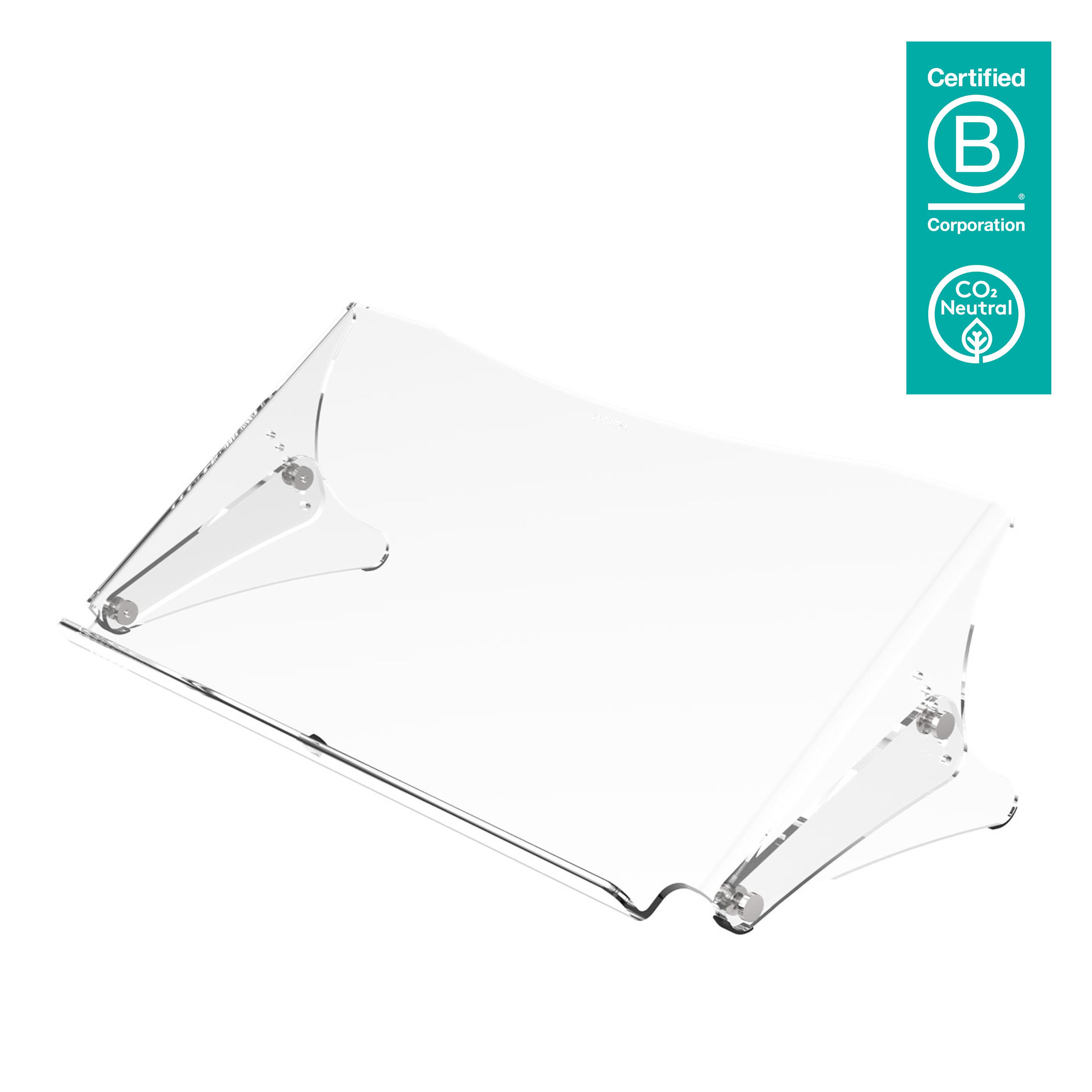 Dataflex Addit porta documenti ErgoDoc - regolabile 400 (Dataflex Addit ErgoDoc document holder - adjustable 400 - clear acryli