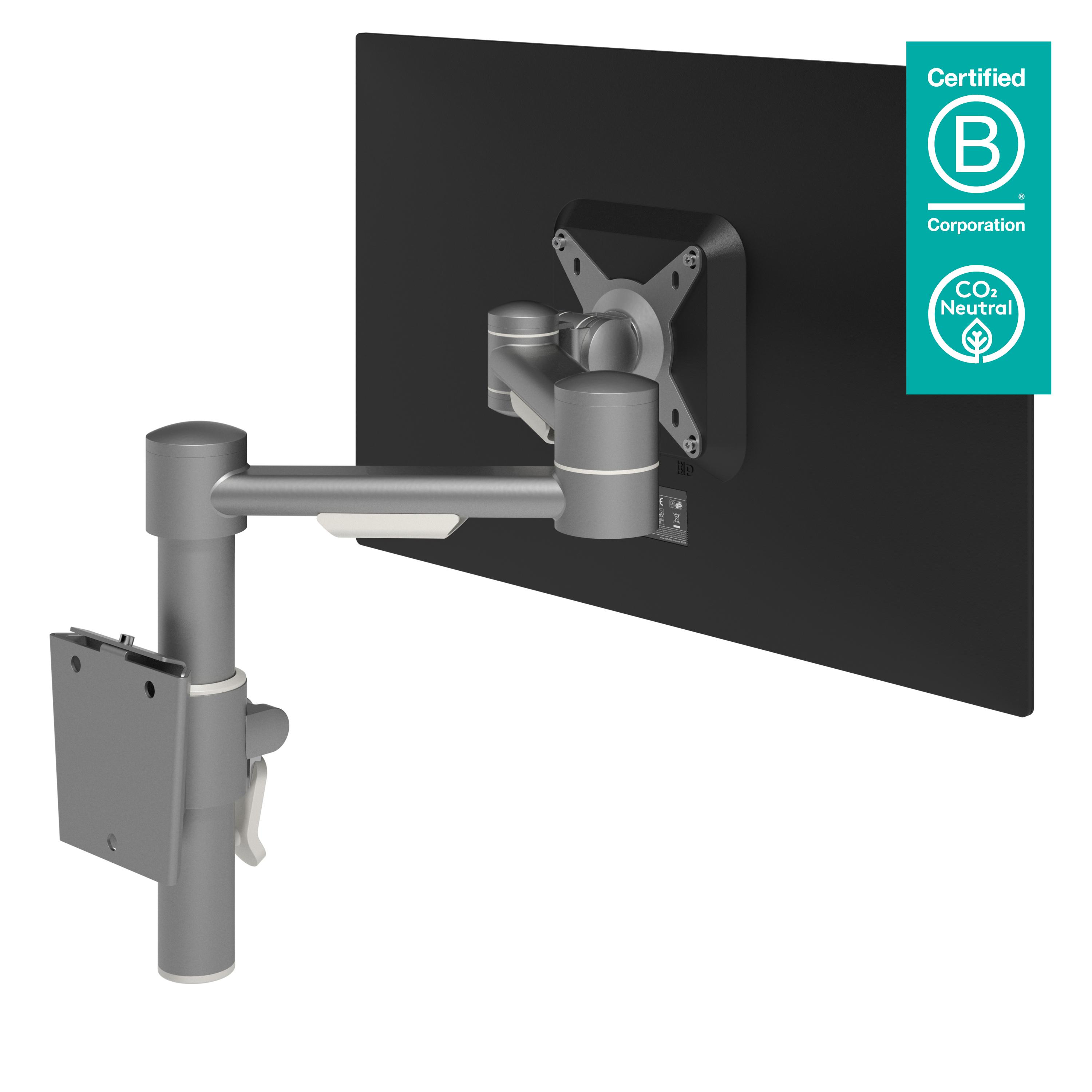 Dataflex Viewmate braccio porta monitor - parete 052 (Dataflex Viewmate single monitor arm - silver - wall mount - height and d