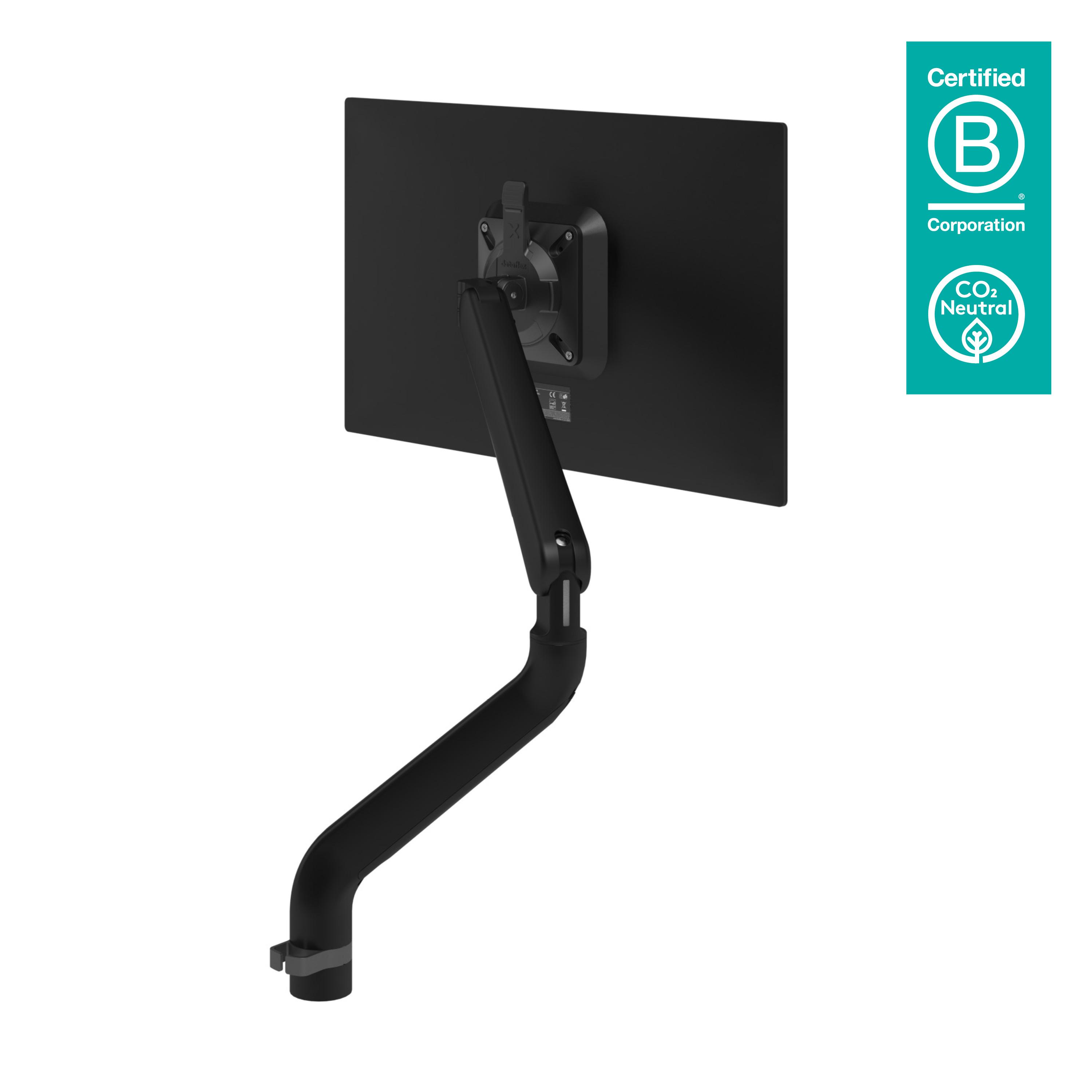 Dataflex 65.113 supporto da tavolo per Tv a schermo piatto 131,6 cm [51.8] Nero Scrivania (Dataflex Viewprime Plus single monit