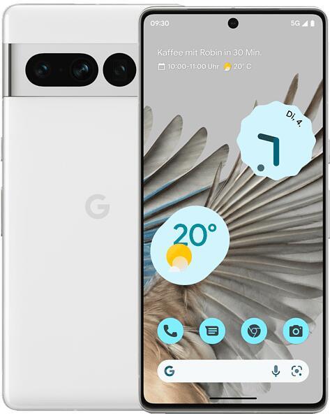 Google Pixel 7 Pro - 128 GB in bianco (smartphone 5G, 17,02 cm - 6,7"", Android 13, fotocamera principale da 50 MP)