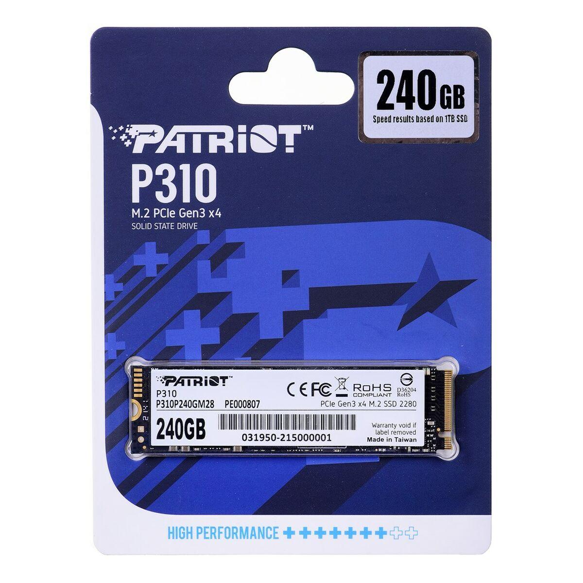 Patriot Memory P310 M.2 240 GB PCI Express 3.0 NVMe (Patriot P310 [P310P240GM28] 240GB M.2 Interface, PCIe Gen3 x4, 2280 Length