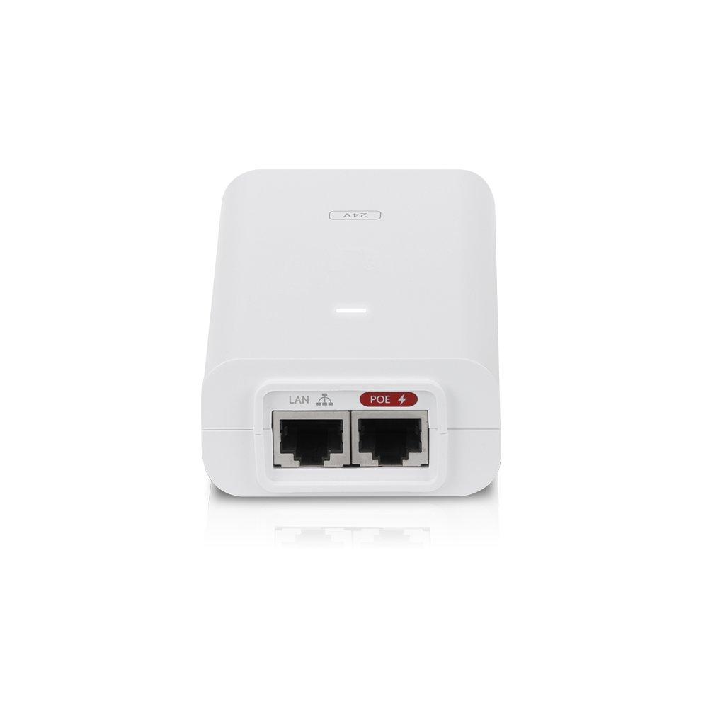 Ubiquiti POE-24-24W-G-WH | Alimentatore PoE | 24V, 1A, 24W, Gigabit