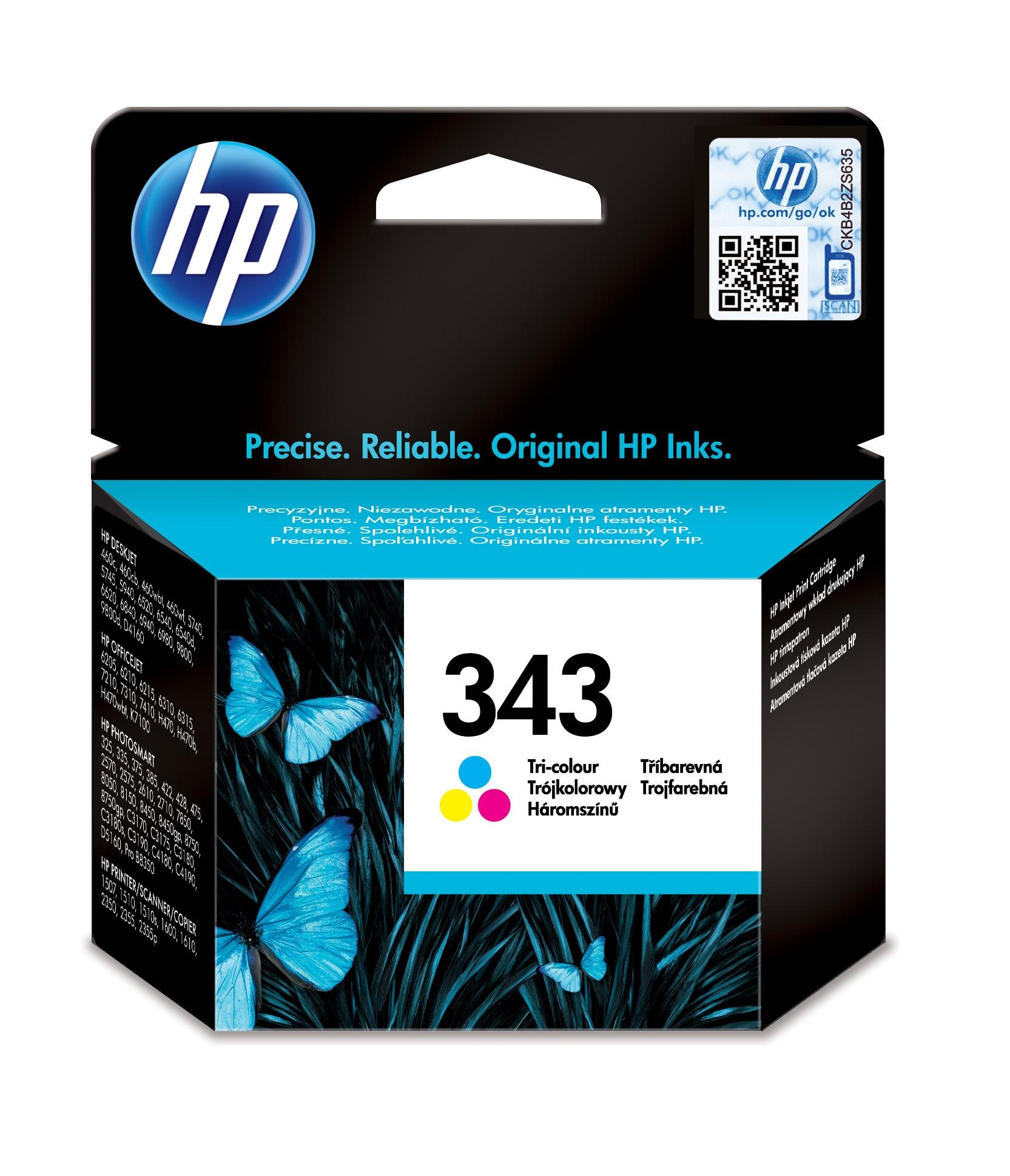 HP Nr343 ink 7ml color for DJ5740 6540