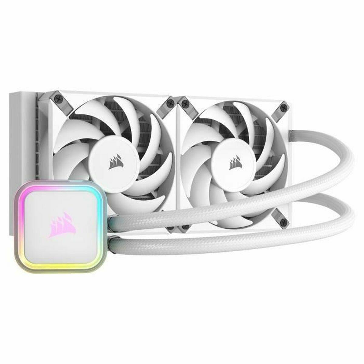 Corsair H100I Elite Processore Raffreddatore di liquidi tutto in uno 12 cm Bianco 1 pz (CORSAIR iCUE H100i RGB ELITE - process)