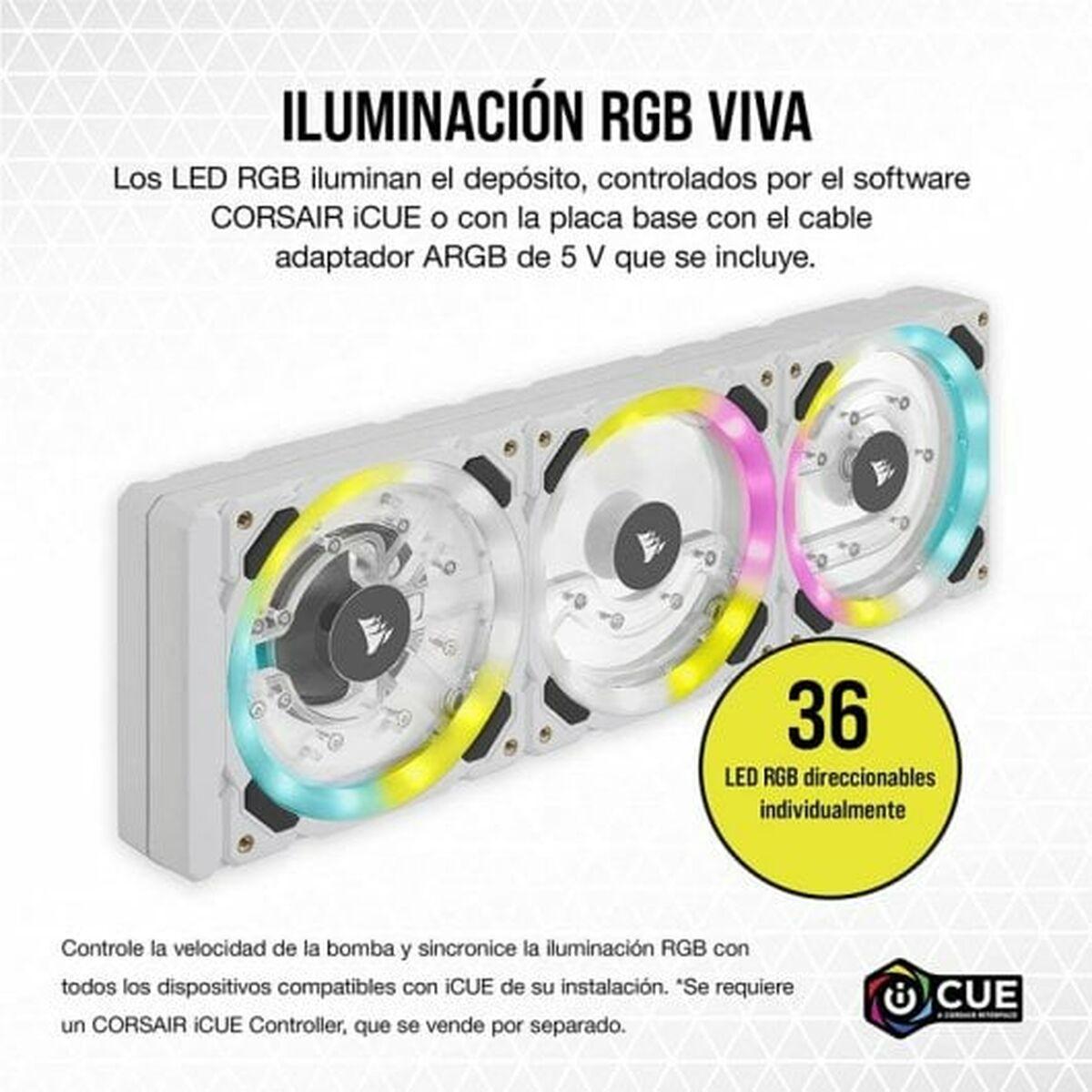 Corsair XD7 Pompa e serbatoio (Corsair Hydro X Series XD7 RGB Reservoir / Pump Combo - White)