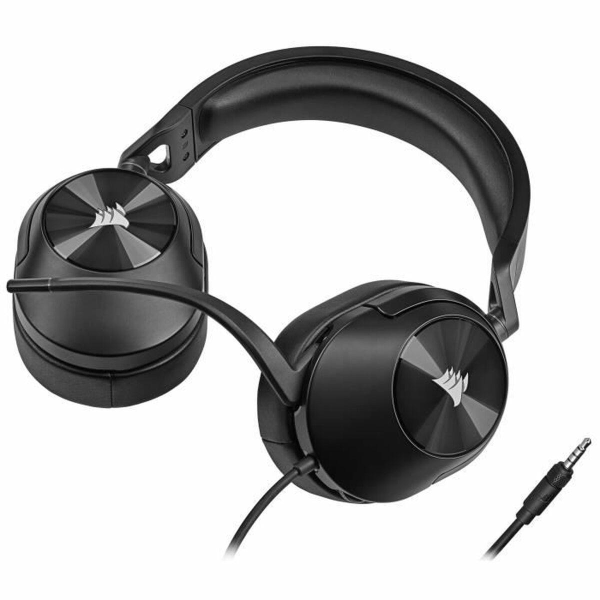 Corsair HS55 STEREO Auricolare Cablato Portatile Giocare Carbonio (CORSAIR HS55 GAMING HEADSET CARBON)