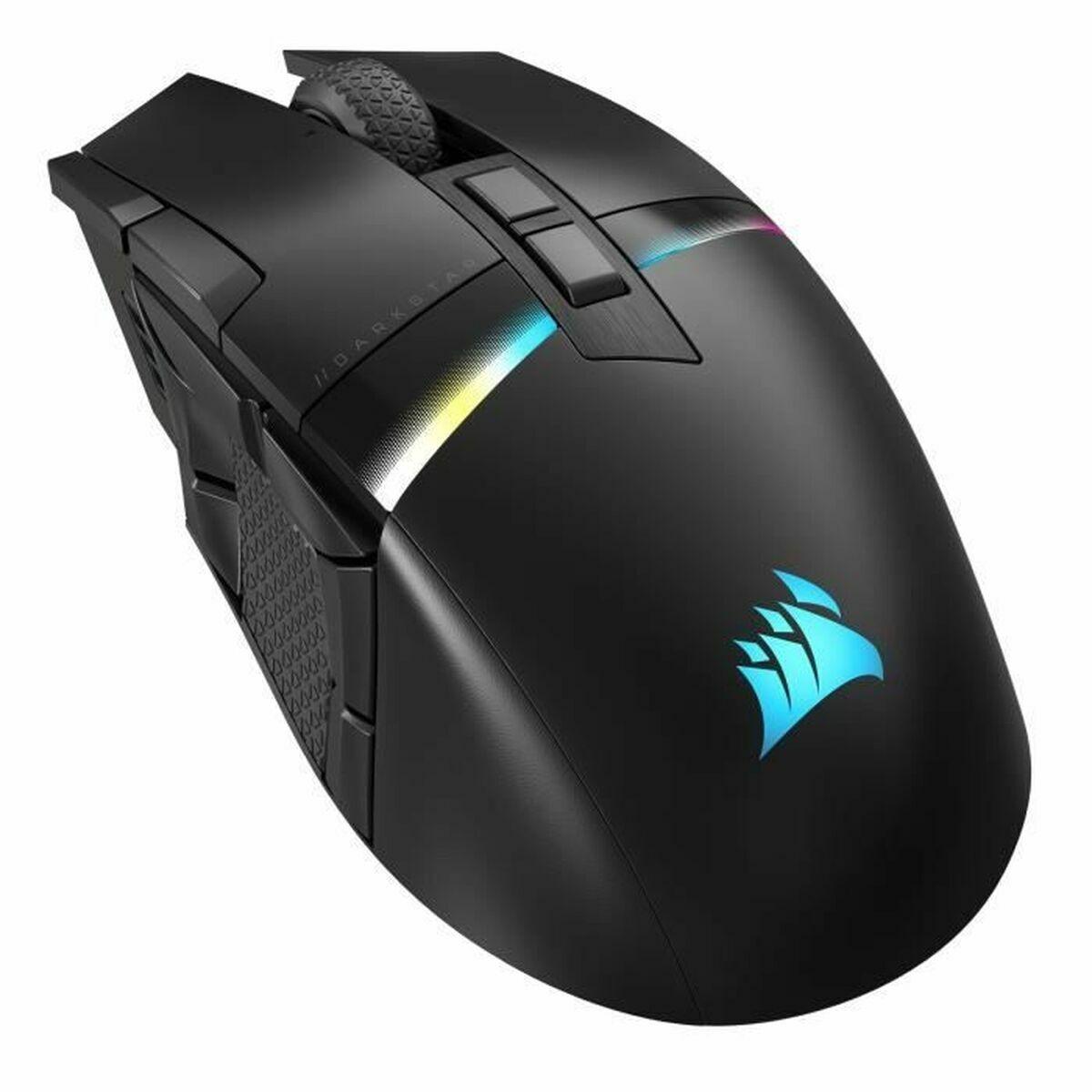 Corsair CH-931A011-EU mouse Gaming Mano destra RF senza fili + Bluetooth Ottico 26000 DPI (CORSAIR DARKSTAR RGB W/L MOUSE BLACK)