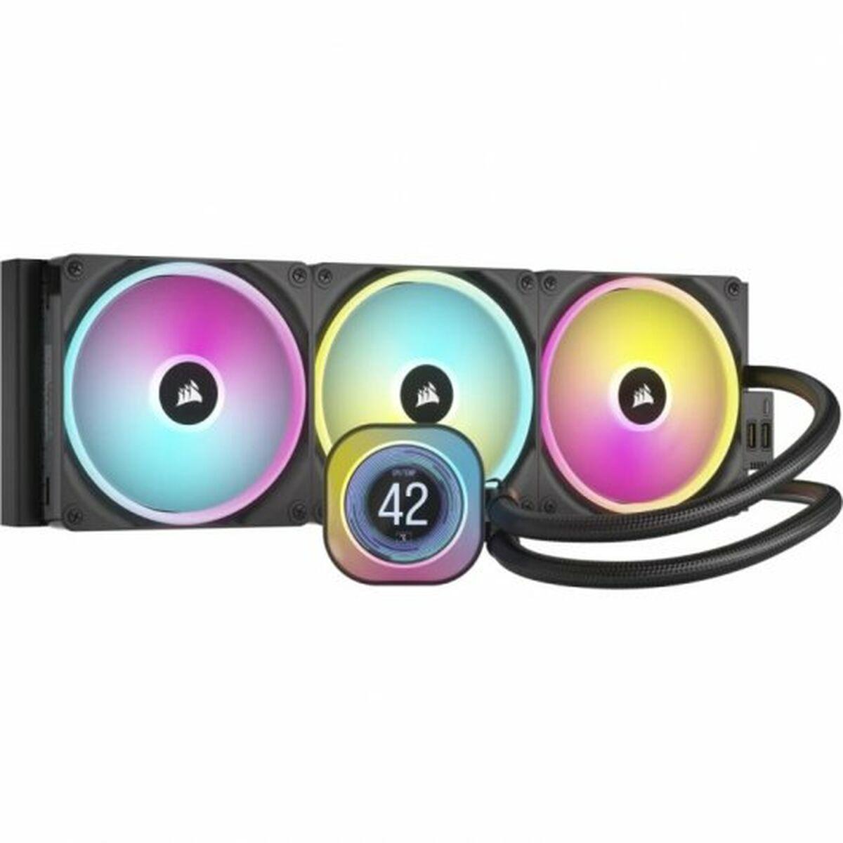 Corsair CW-9061009-WW sistema di raffreddamento per computer Processore Raffreddatore d'aria 14 cm Nero 3 pz (Corsair H170i iCU