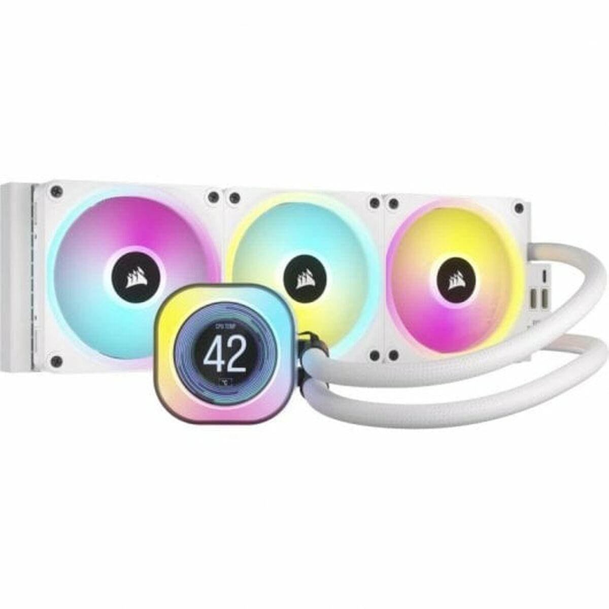 CORSAIR WAK COOLING ICUE LINK H150I LCD WHITE AIO 360MM