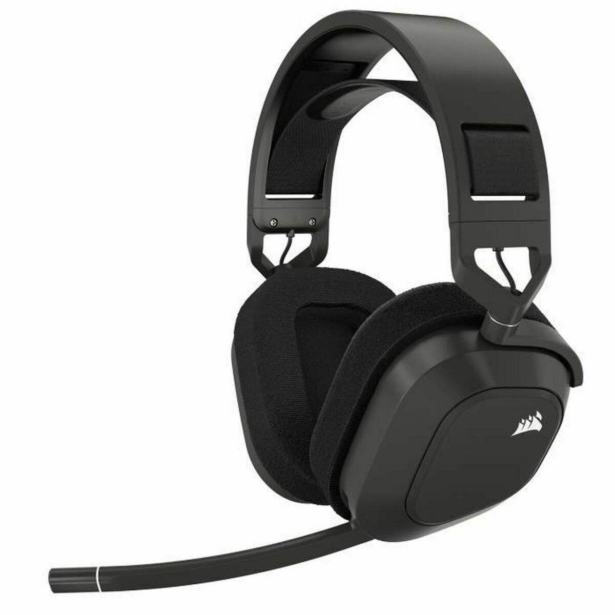 Corsair CA-9011295-EU cuffia e auricolare Wireless A Padiglione Giocare Bluetooth Nero (CORSAIR HS80 WIRELESS HEADSET STEEL GRA