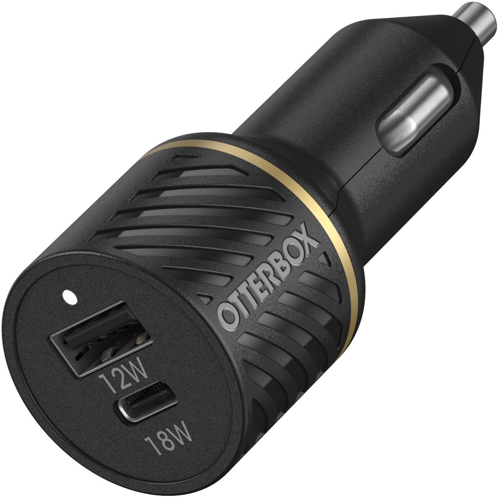 OTTERBOX CAR CHARGER 30W USBC - 18W + USBA 12W USBPD BLACK