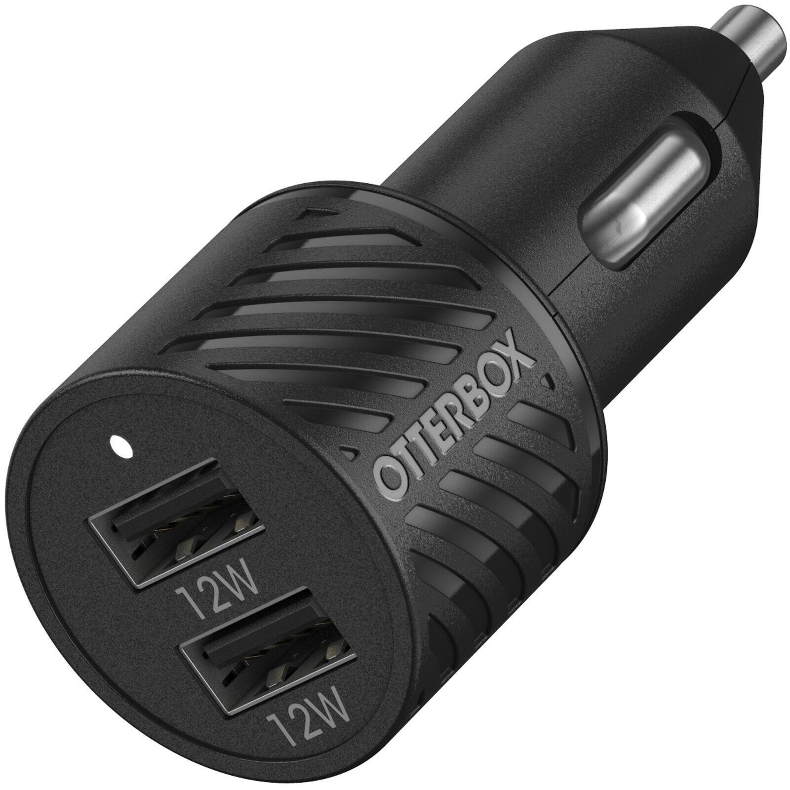 OtterBox Car Charger 24W 2 X USB A 12W Black