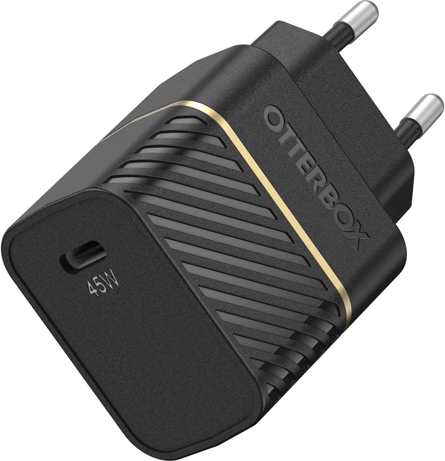 EU WALL CHARGER 45W GAN 1X - USB-C 45W USB-PD BLACK