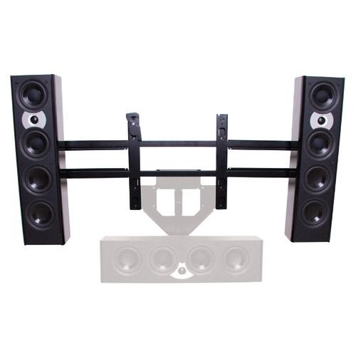 Chief PACLR2 supporto da parete per casse acustiche Metallo Nero (PACLR2 - Left/Right Speaker Adapter)